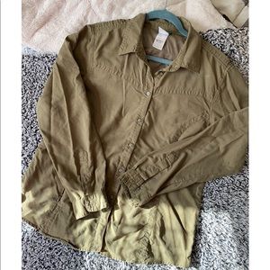 The North Face Army Button Down ~ Women’s XL